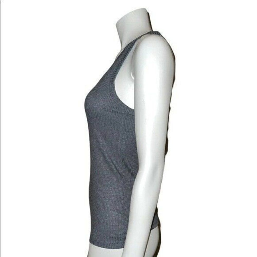 Jenni Cast Iron Gray Solid Ribbed Lounge Pajama Tank Top Small NWT - Picture 3 of 8